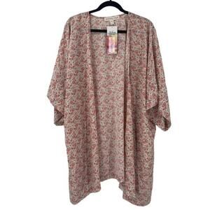 NWT Boho Floral Paisley Raye Kimono L/XL